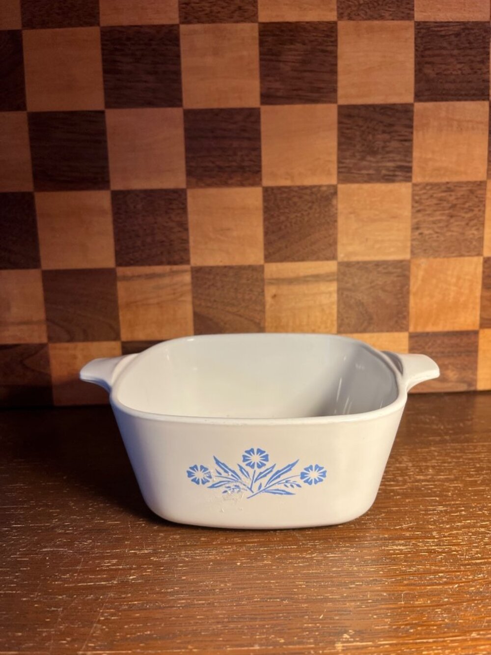 Small Blue Cornflower Corningware Casserole